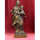 34. Notre Dame avec Enfant, Delcourt - chêne, brillant